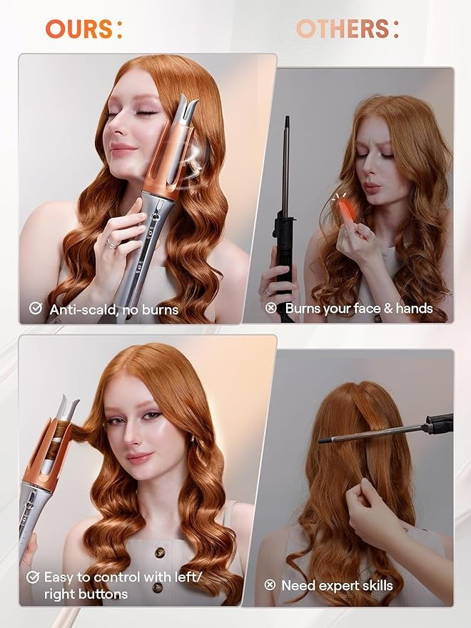 مكواة تجعيد الشعر الفورية SHEGLAM (الأصلية) ©
